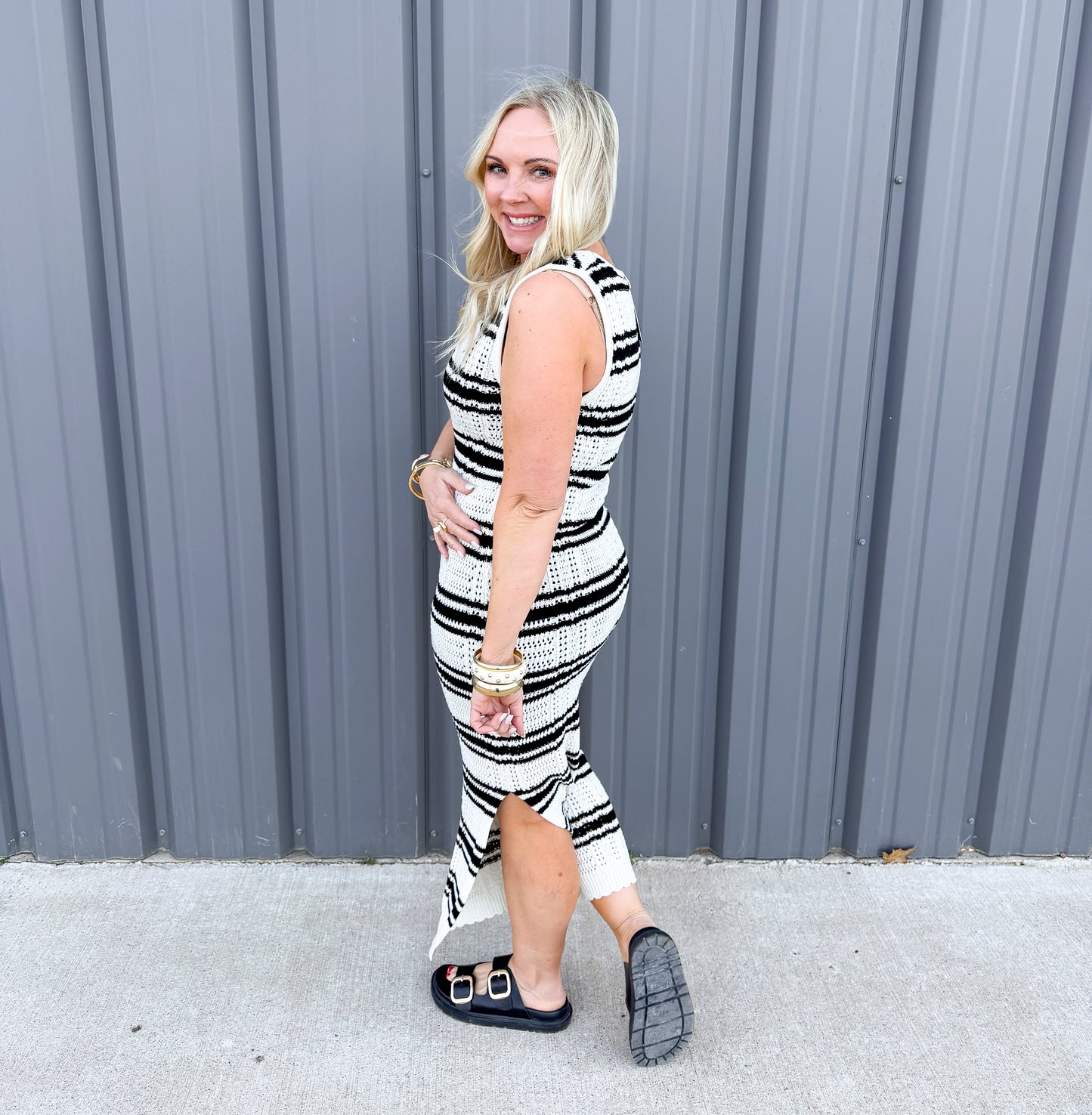 Harbor Stripe Maxi Dress
