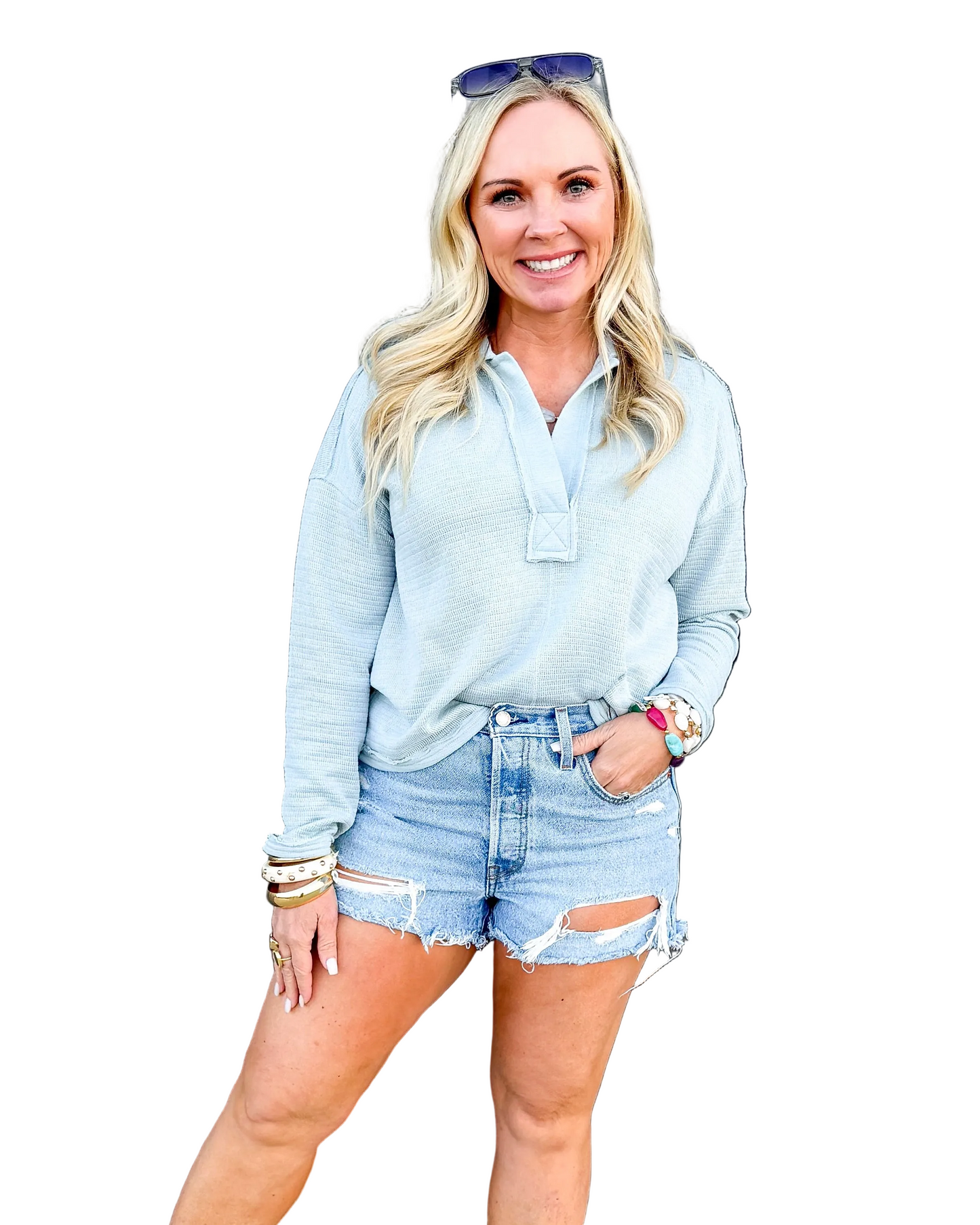 Skyline Waffle Knit Pullover