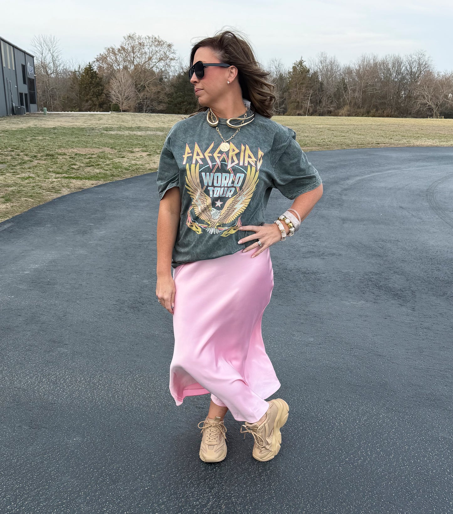 Pink Theory Midi Skirt