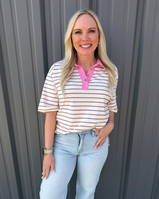 The Sutton Stripe Top
