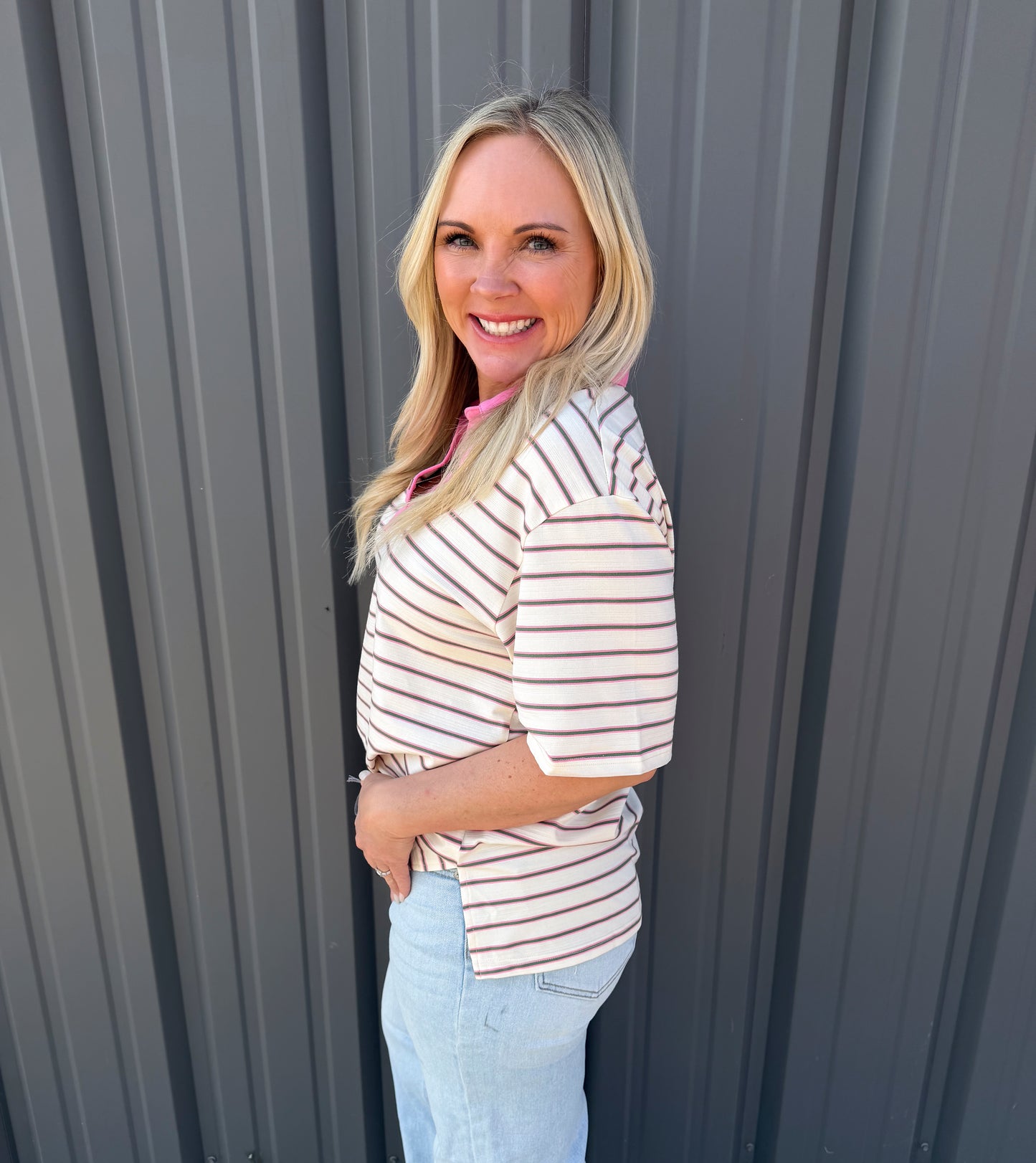 The Sutton Stripe Top