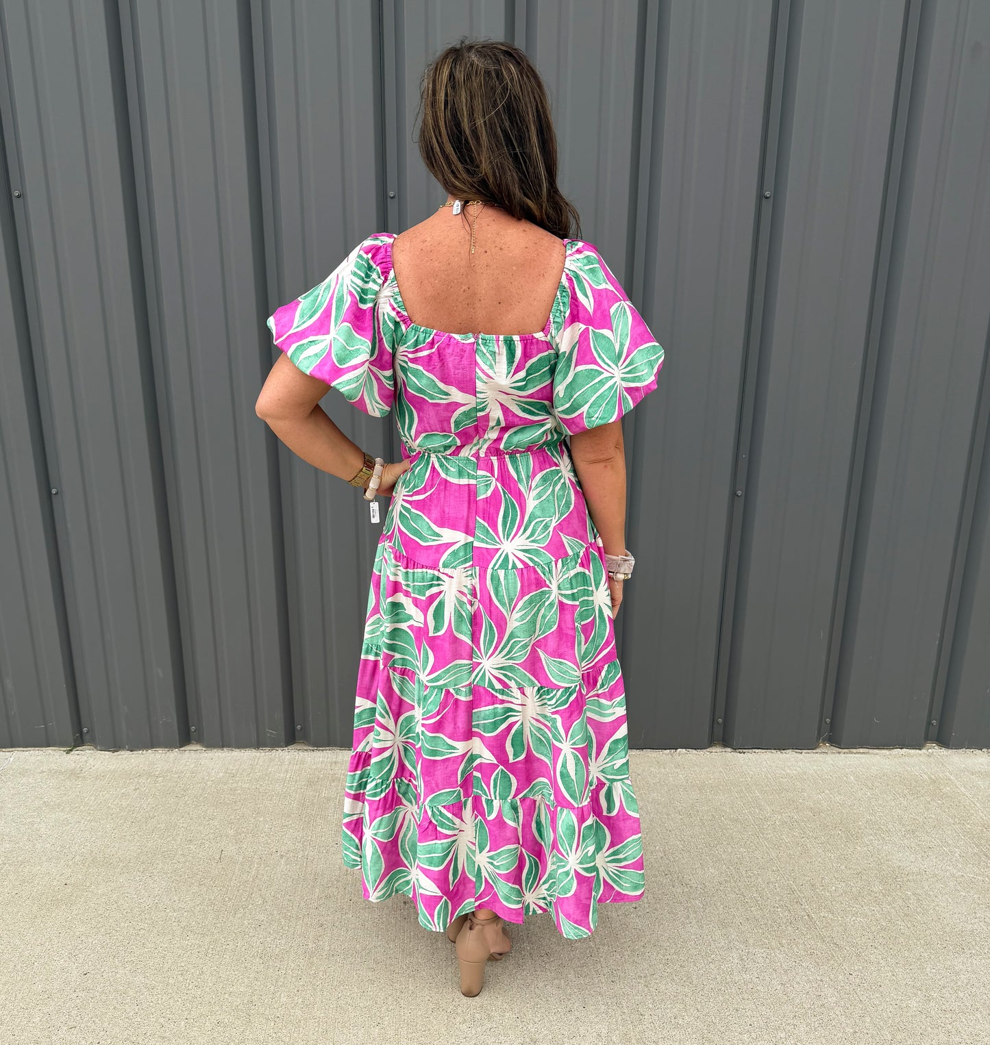 Palm Paradise Midi Dress