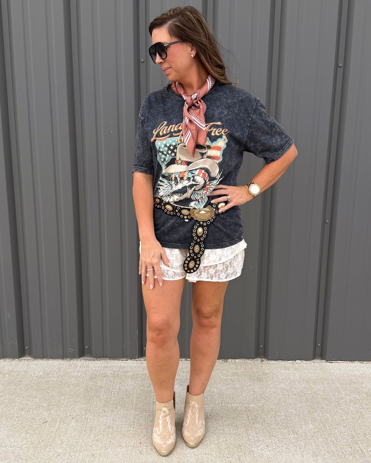 Ivory Lace Garden Skort