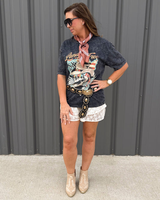 Ivory Lace Garden Skort