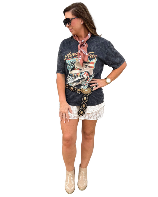 Ivory Lace Garden Skort
