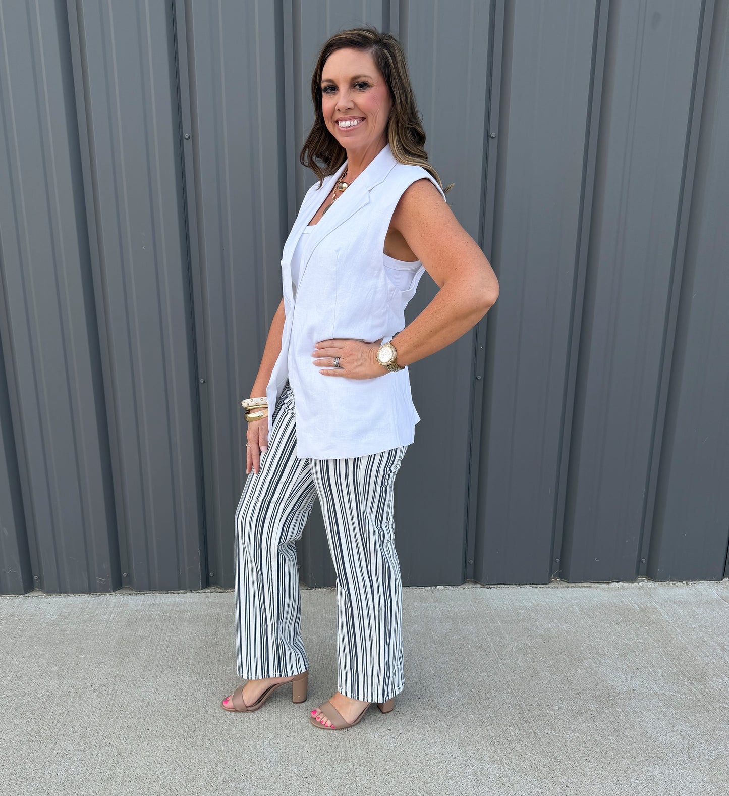 Harper Linen Vest