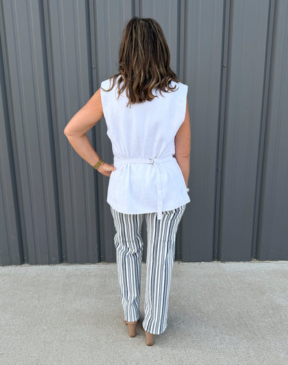 Harper Linen Vest