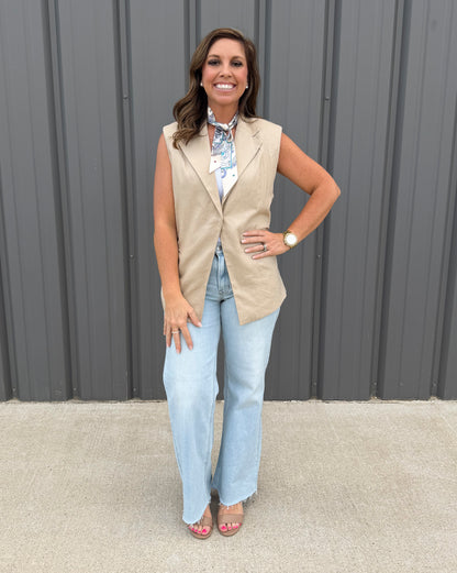 Harper Linen Vest