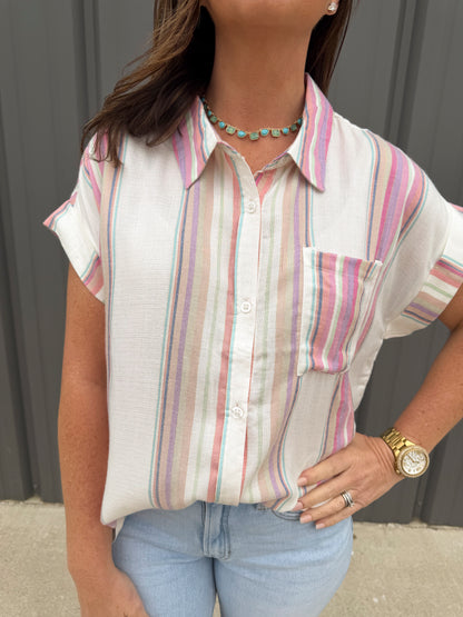 Subtle Spark Button Down