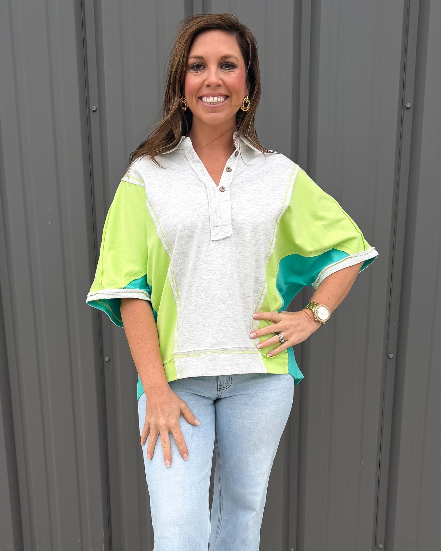 Bright Side Colorblock Top