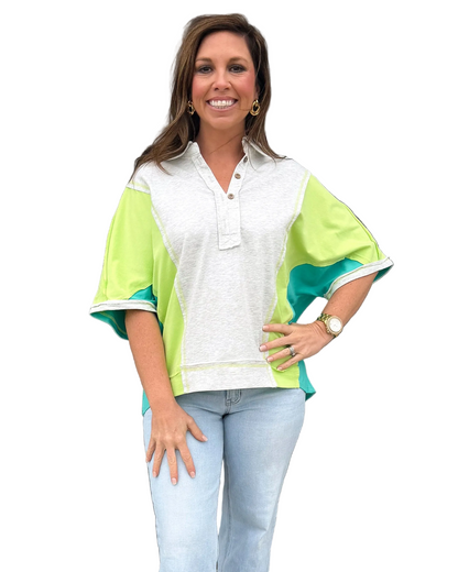Bright Side Colorblock Top