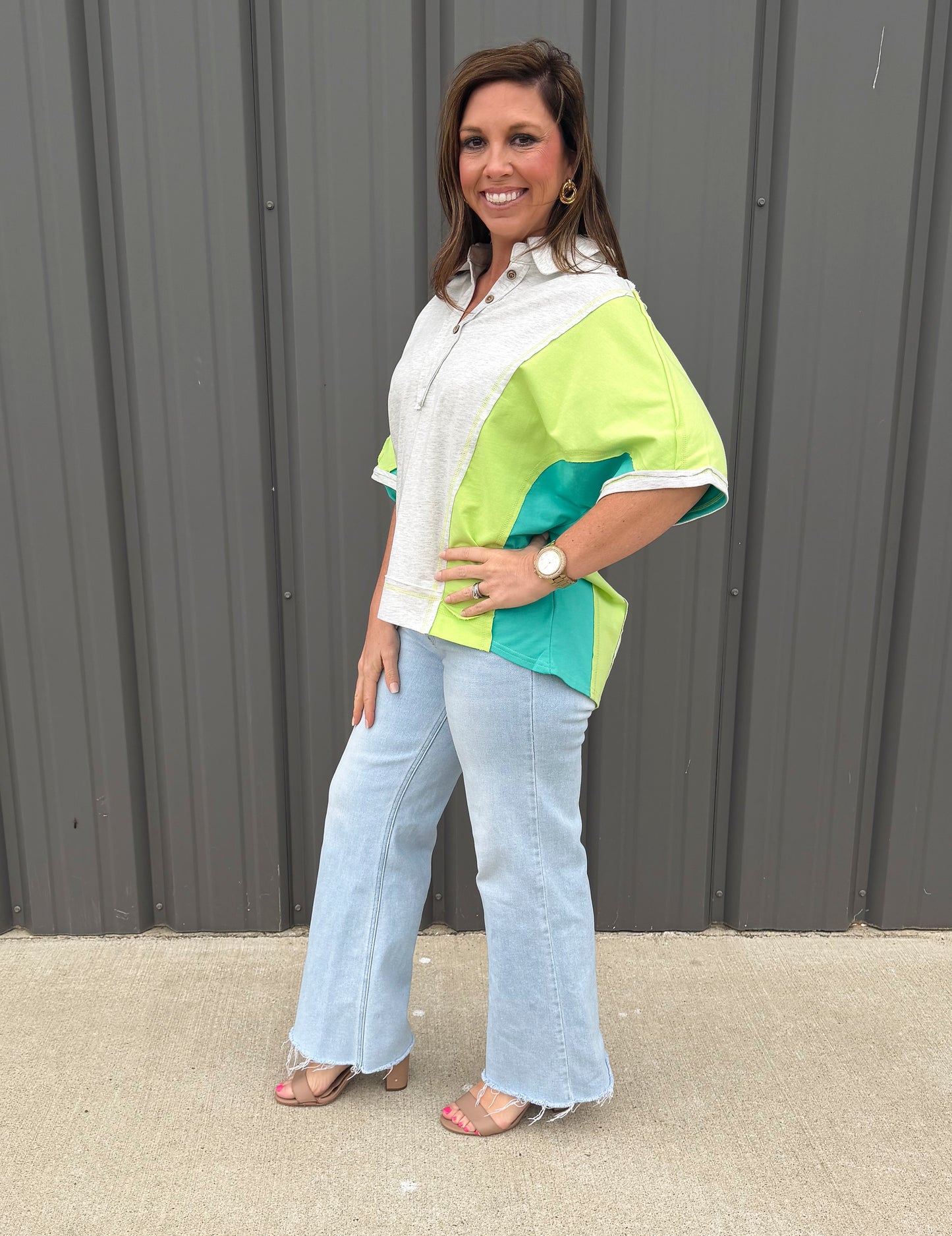 Bright Side Colorblock Top