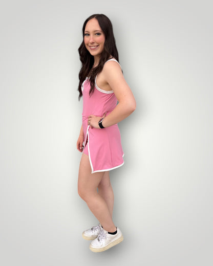 Courtside Contrast Trim Dress