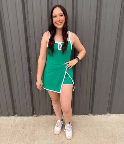 Courtside Contrast Trim Dress