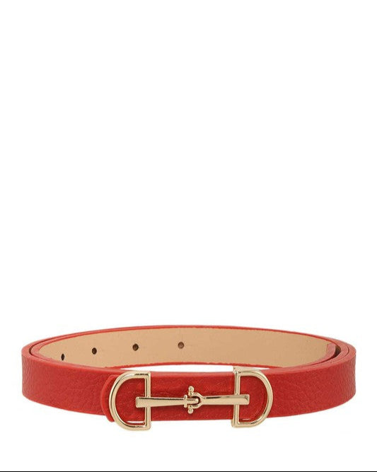 The Belmont Bit Belt in Red