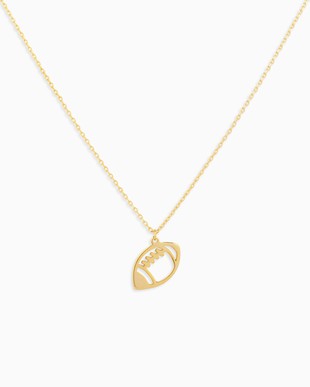 Game On – Football Cutout Pendant Necklace