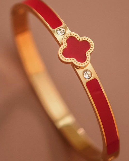 Red Fleur Bangle