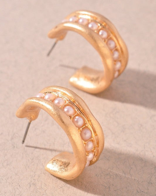 Halo Bead Hoops