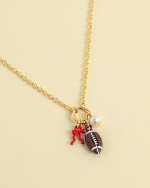 Touchdowns & Tiny Charms Necklace