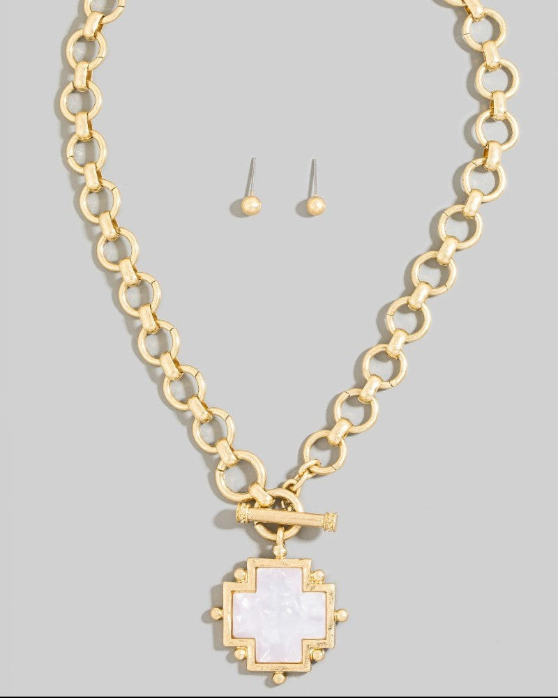 Golden Harbor Pendant Necklace