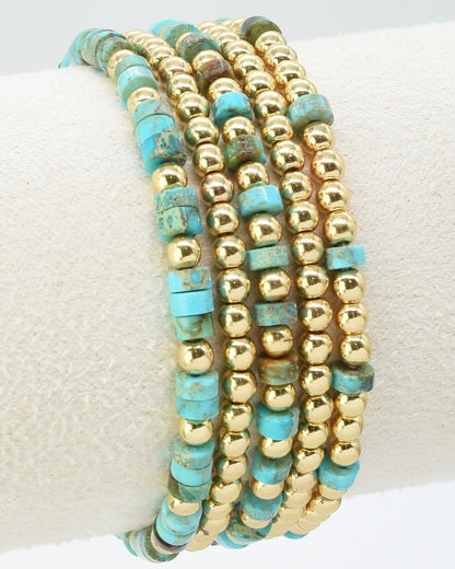 Turquoise Stack Bracelet Set