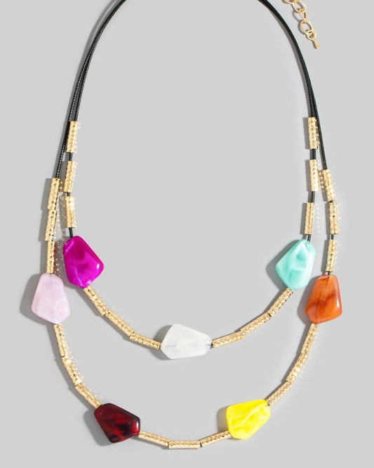 The Sunset Social Layered Necklace