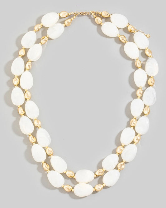 Sea Glass Layered Necklace