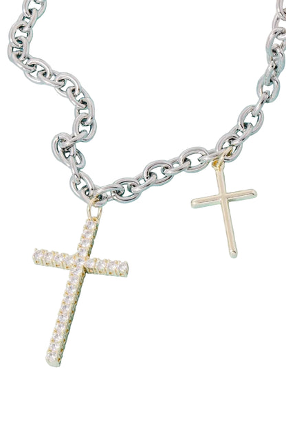 Layered Faith Chain Necklace