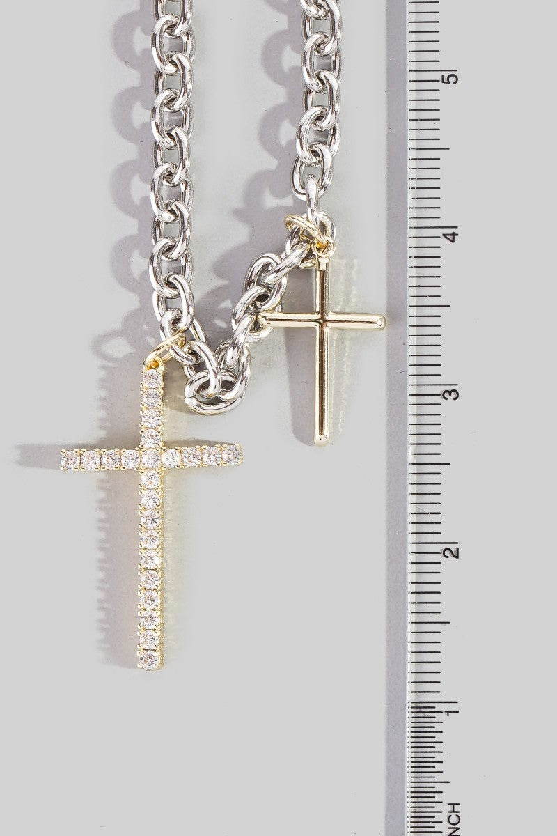 Layered Faith Chain Necklace