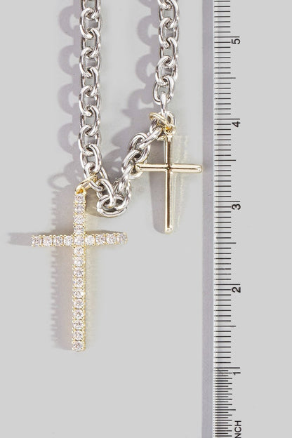 Layered Faith Chain Necklace