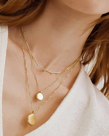 Anaïs 18K Gold Non-Tarnish Round Stack Necklace