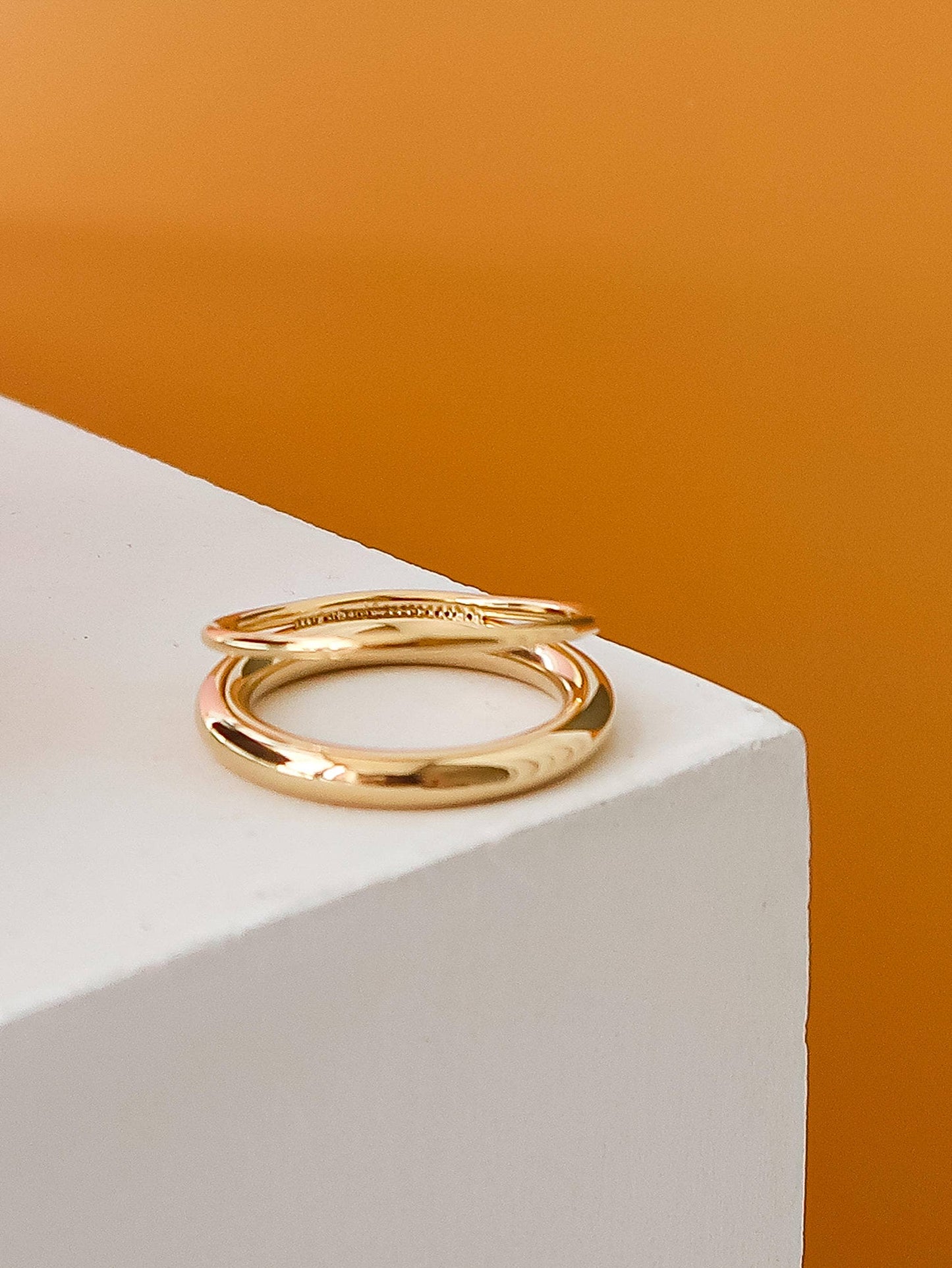 Cider Glow Double Band Ring