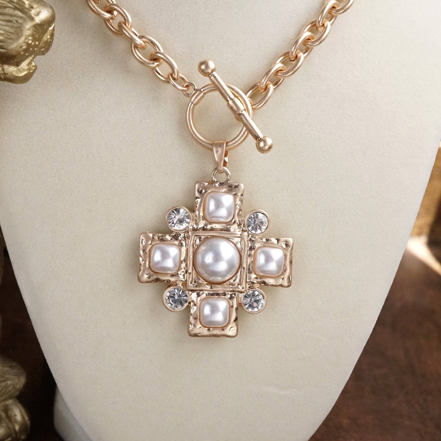 Golden Grace Cross Necklace
