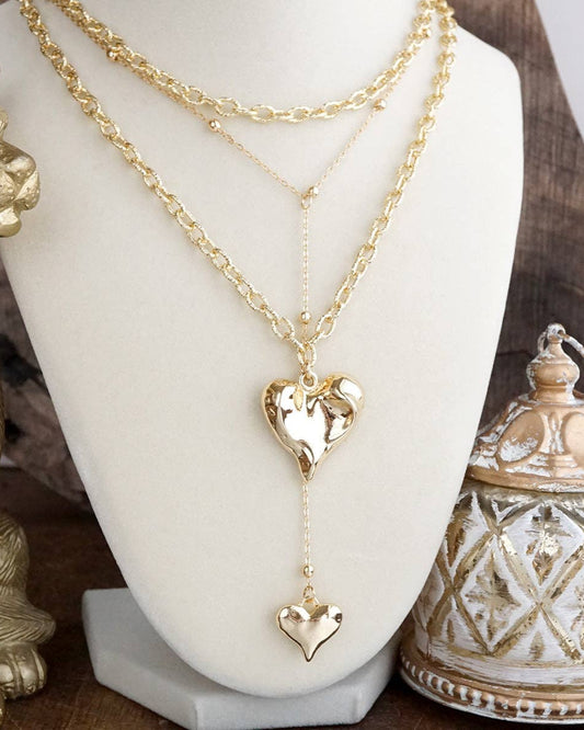 Gilded Heart Lariat