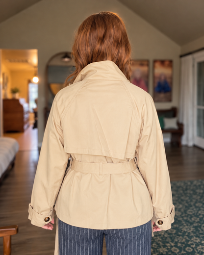 Camden Cropped Trench Jacket
