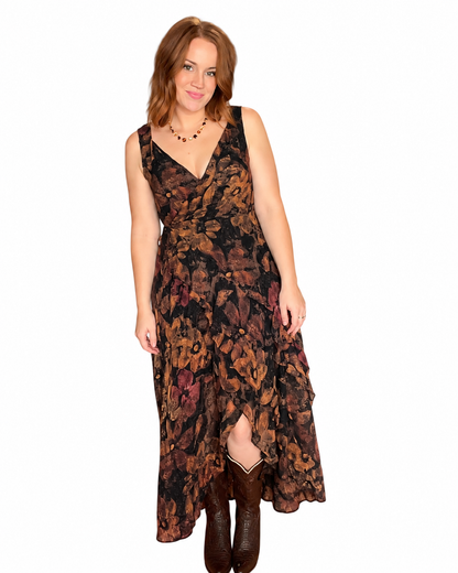 Ember Bloom Midi Dress