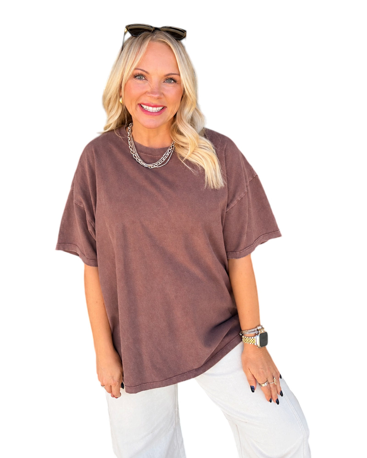Washed Away Tee - Dark Brown