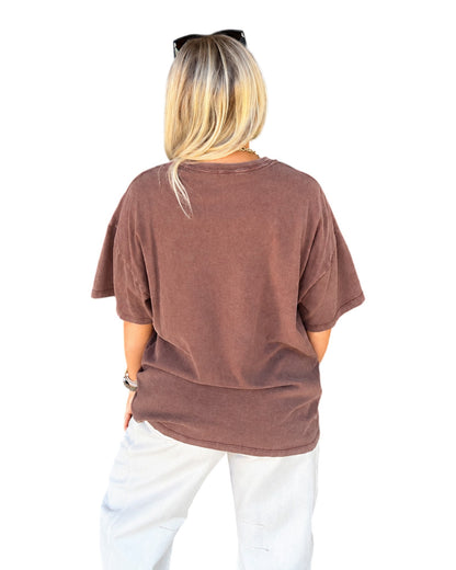Washed Away Tee - Dark Brown