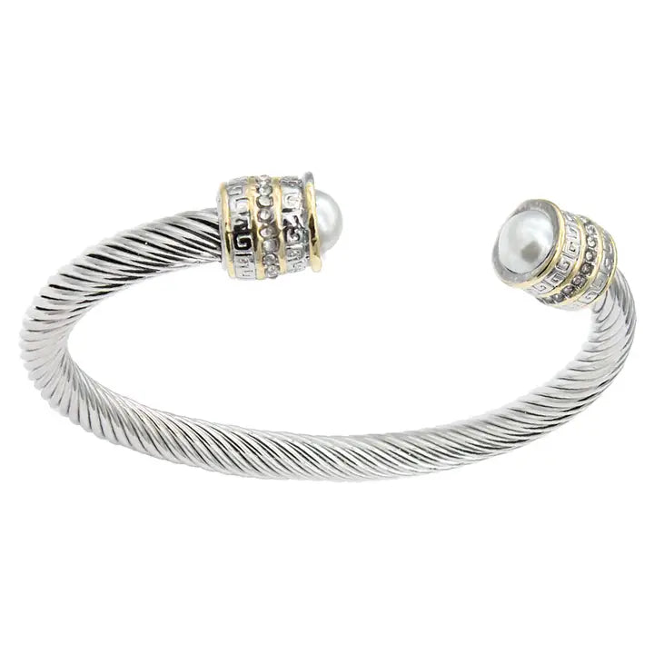 The Charleston Pearl Cable Cuff