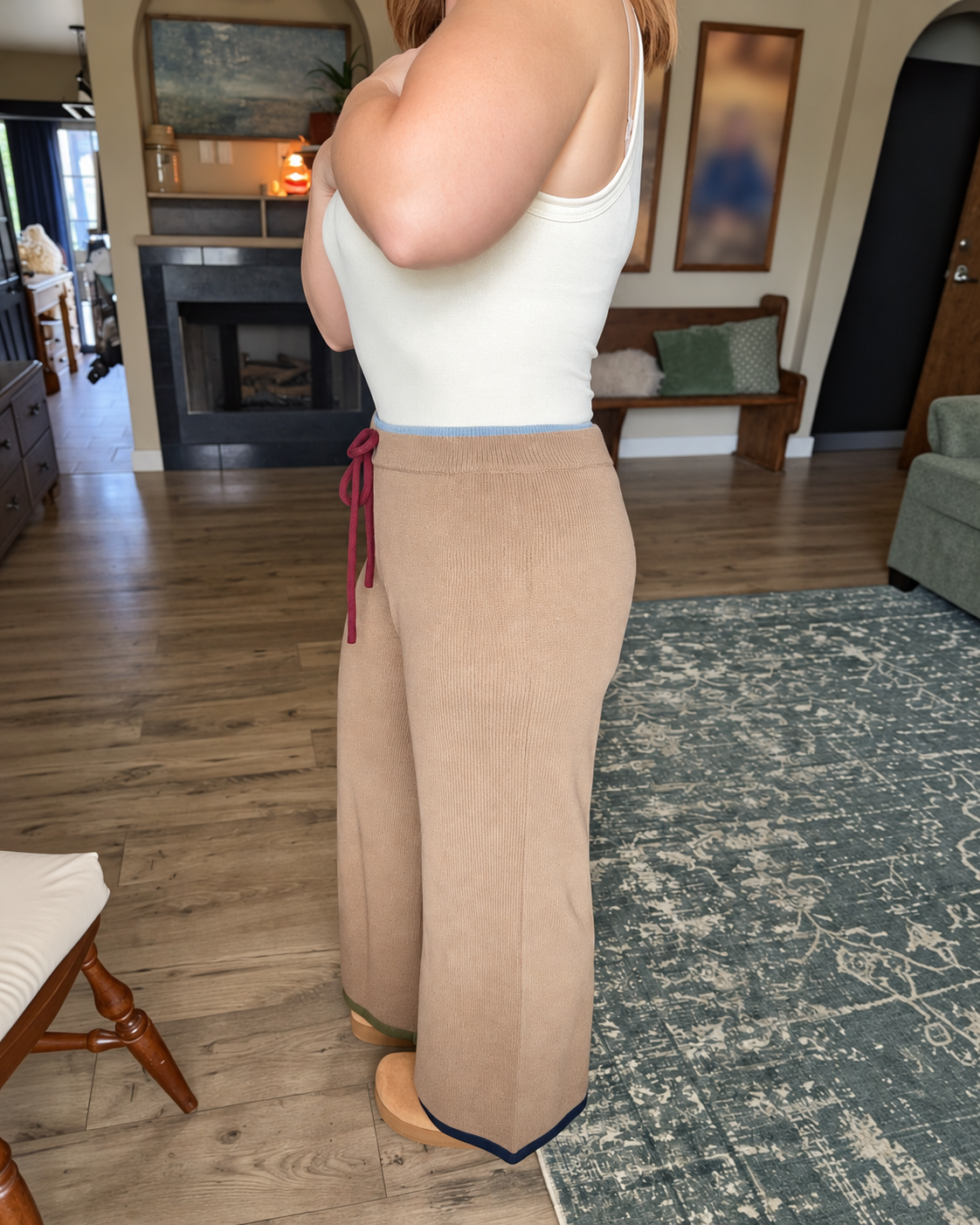 Color Outside the Lines Knit Pants