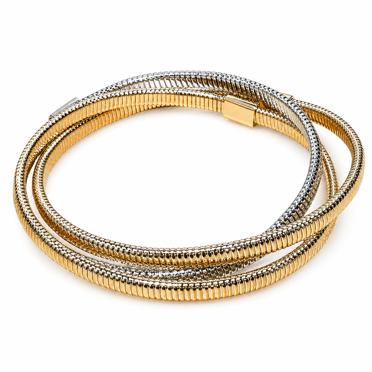 The Layered Coil Bracelet