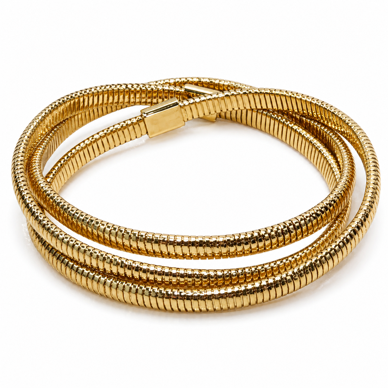 The Layered Coil Bracelet