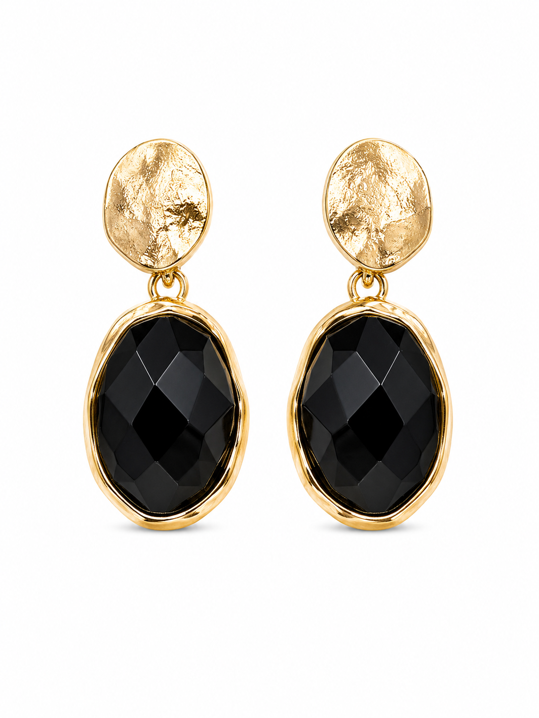 The Noir Stone Drop Earrings