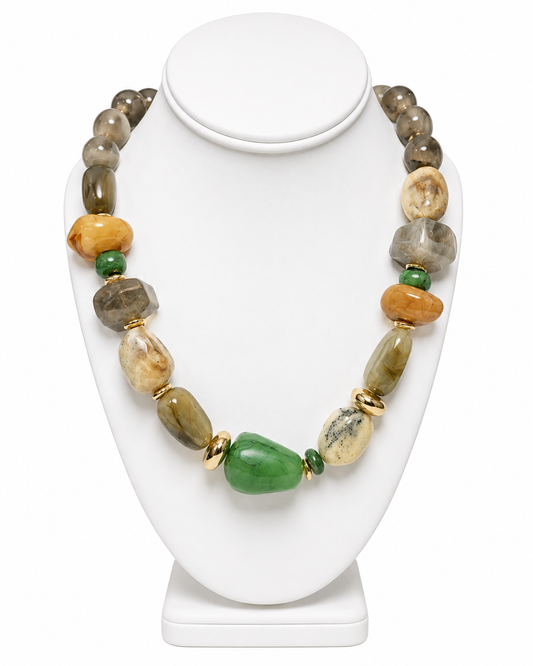 Moss & Marble Necklace