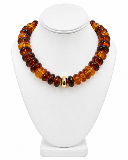 Toffee Beaded Necklace