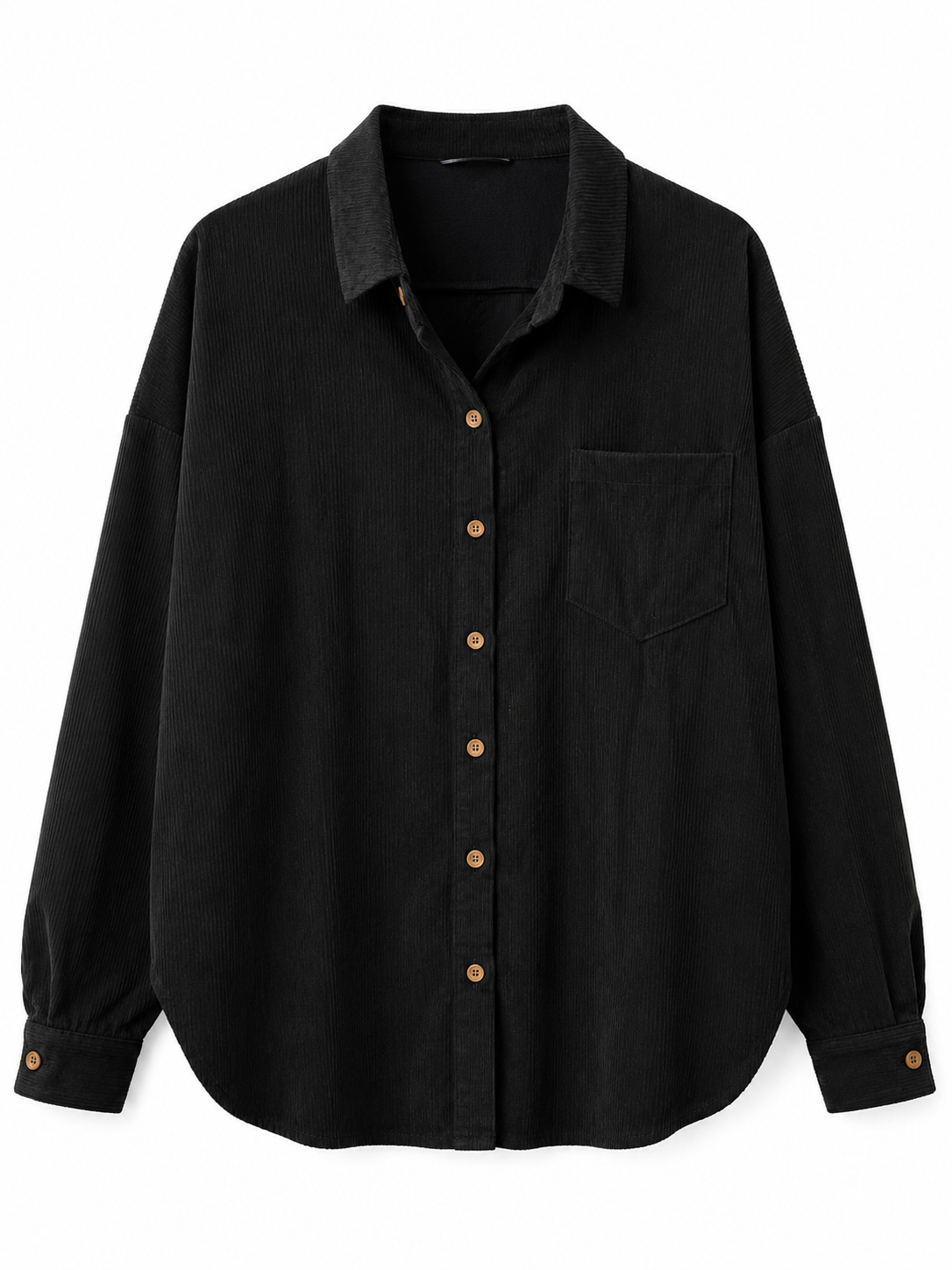Onyx Corduroy Button Down