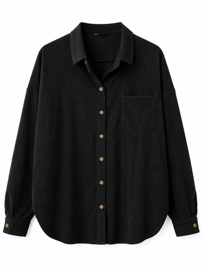 Onyx Corduroy Button Down