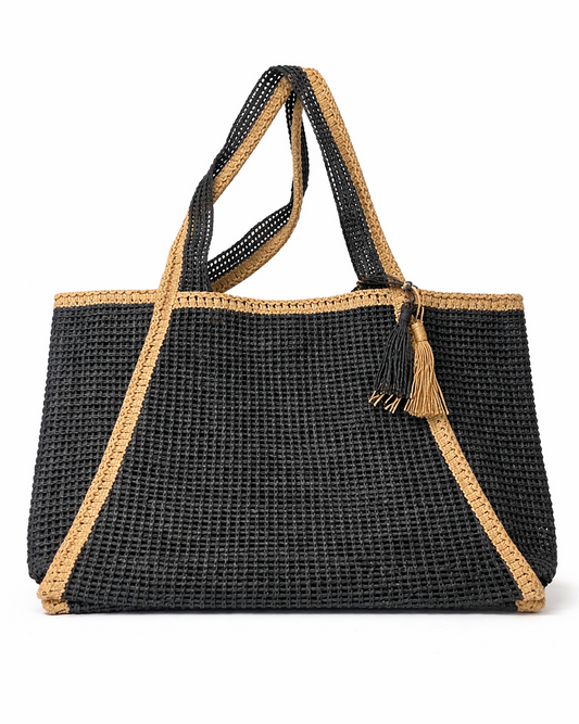 The Coastal Contrast Tote