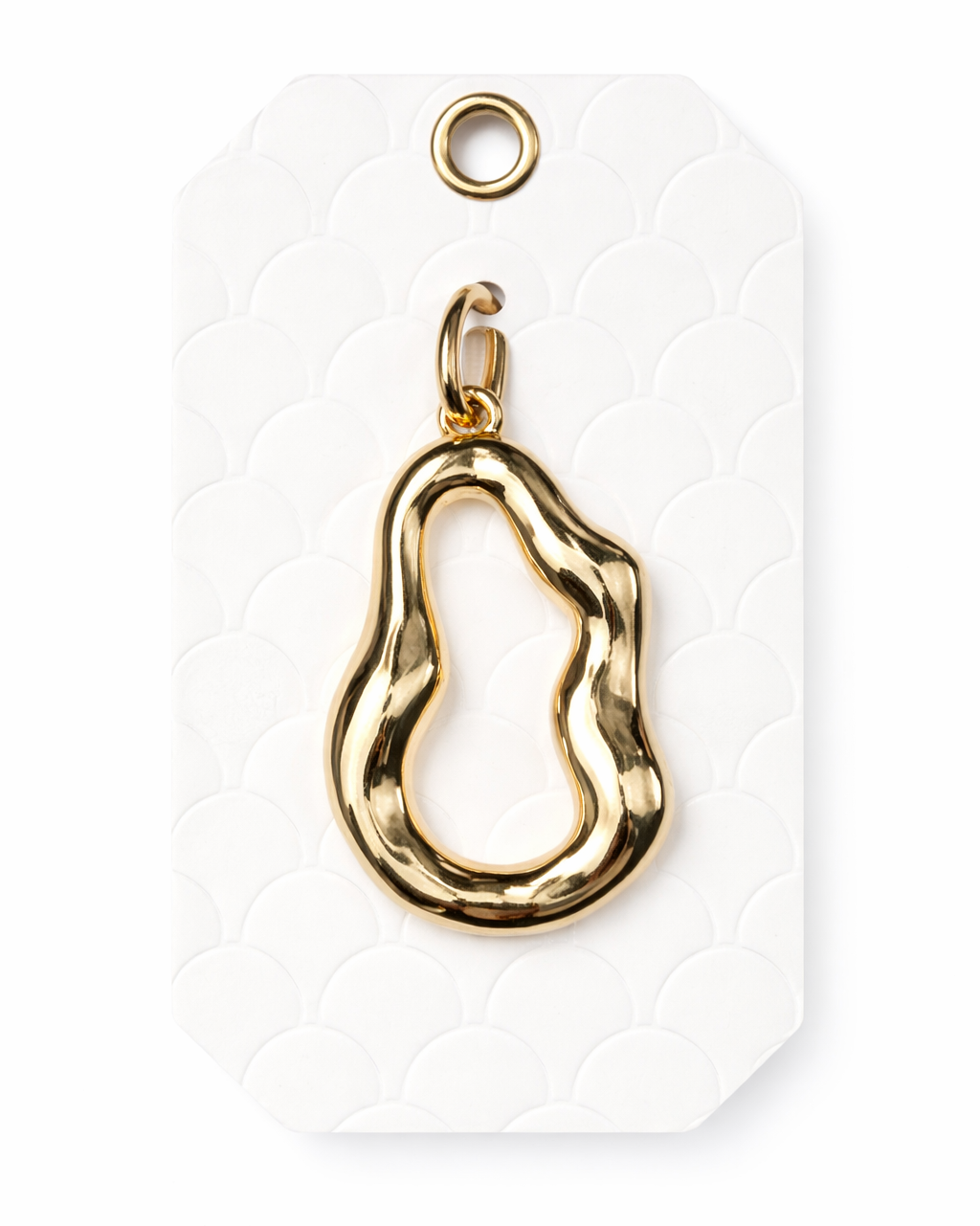 Organic Gold Loop Charm