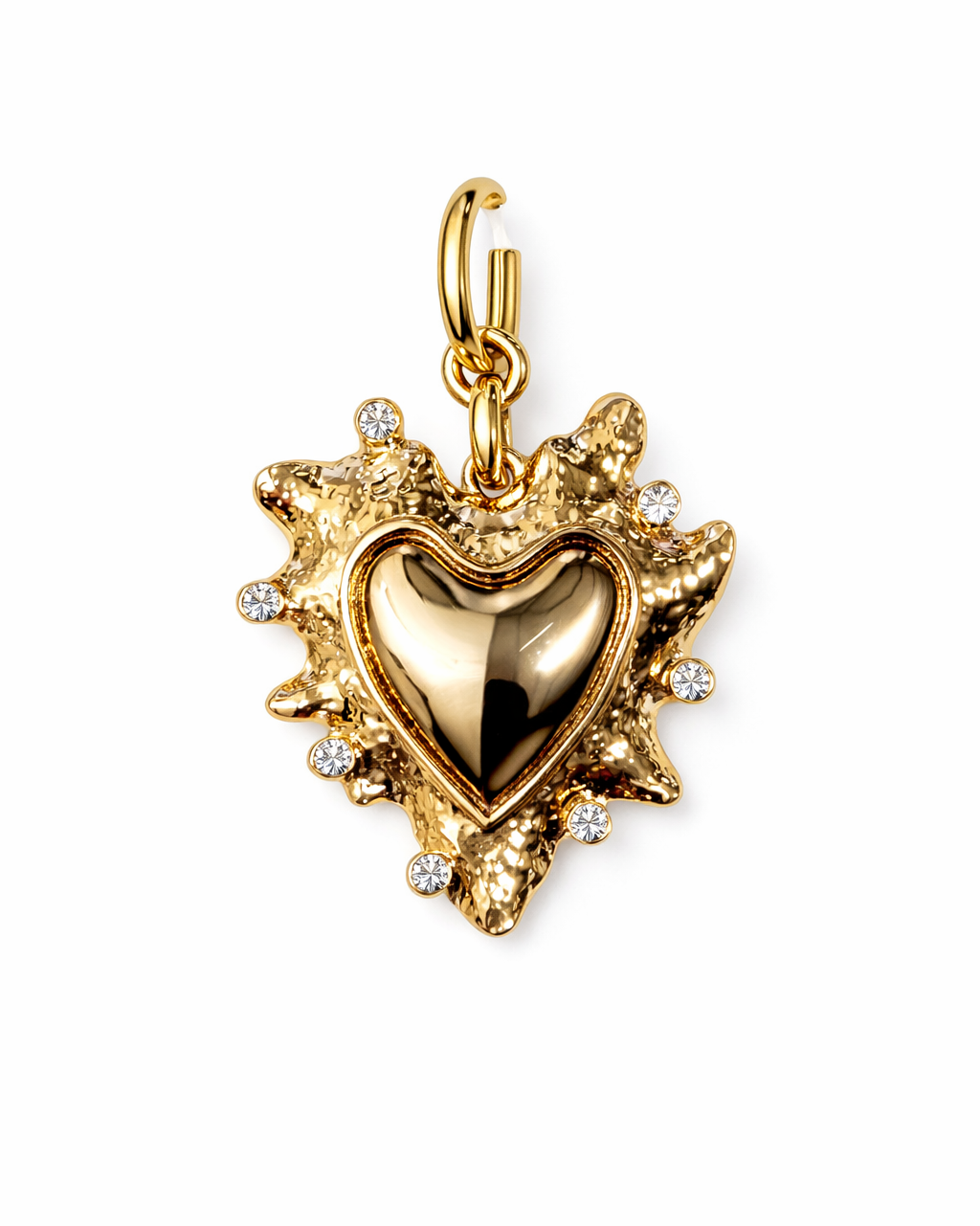 Molten Heart Diamond-Edge Charm